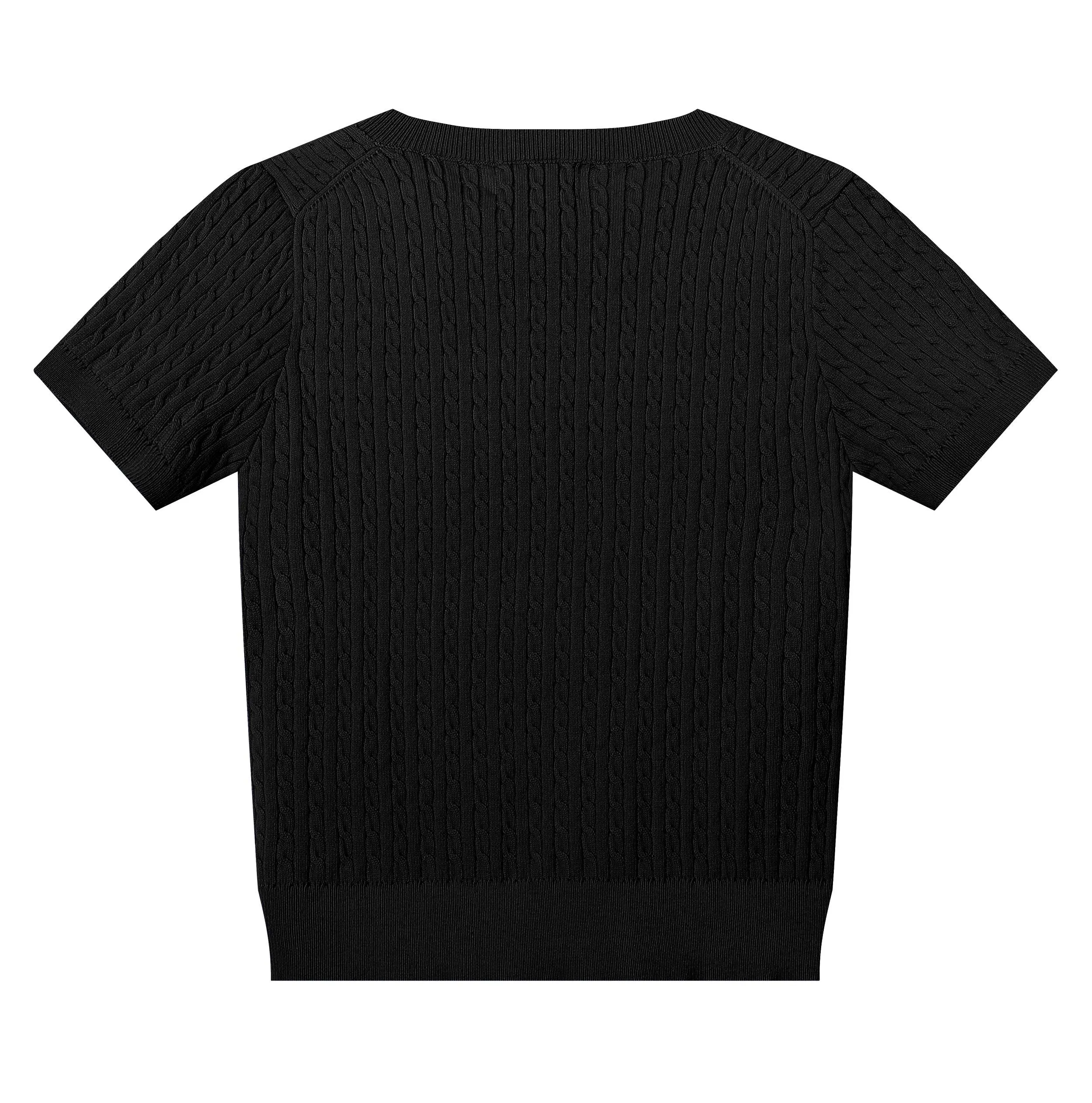 🅿️138 L38 #Ralph Lauren•New V-neck small logo embroidered short-sleeved bottoming knitted sweater ✅✅✅ Ready in stock Focus on quality Feel free to compare Evergreen models that are not off the shelves Bosses can rest assured to sell Size: S M L
